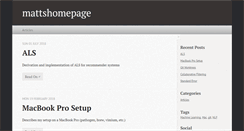 Desktop Screenshot of mattshomepage.com