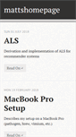 Mobile Screenshot of mattshomepage.com